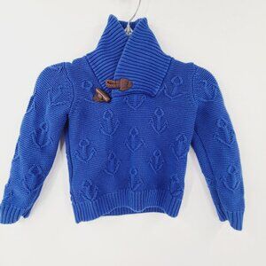 Janie and Jack Kids Long Sleeve Pullover Sweater Blue Size 3Y